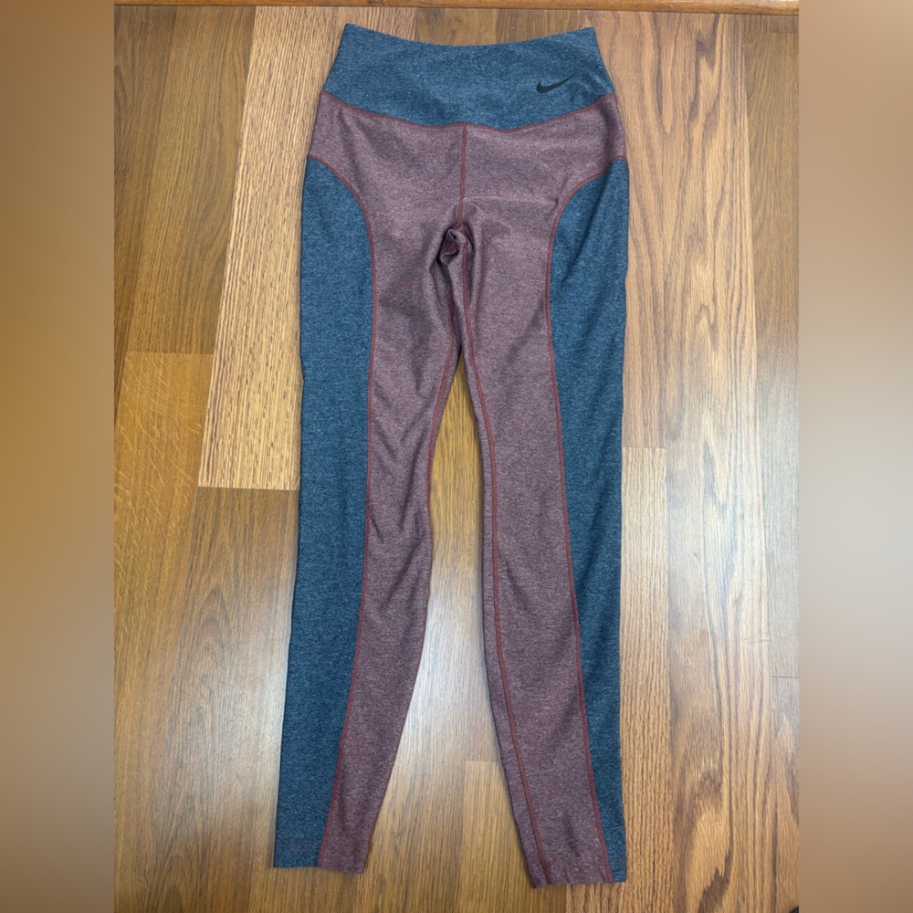 NIKE Women's Y2K Legging Run Pant Dri‎ Fit Workout Gym Grey Medium